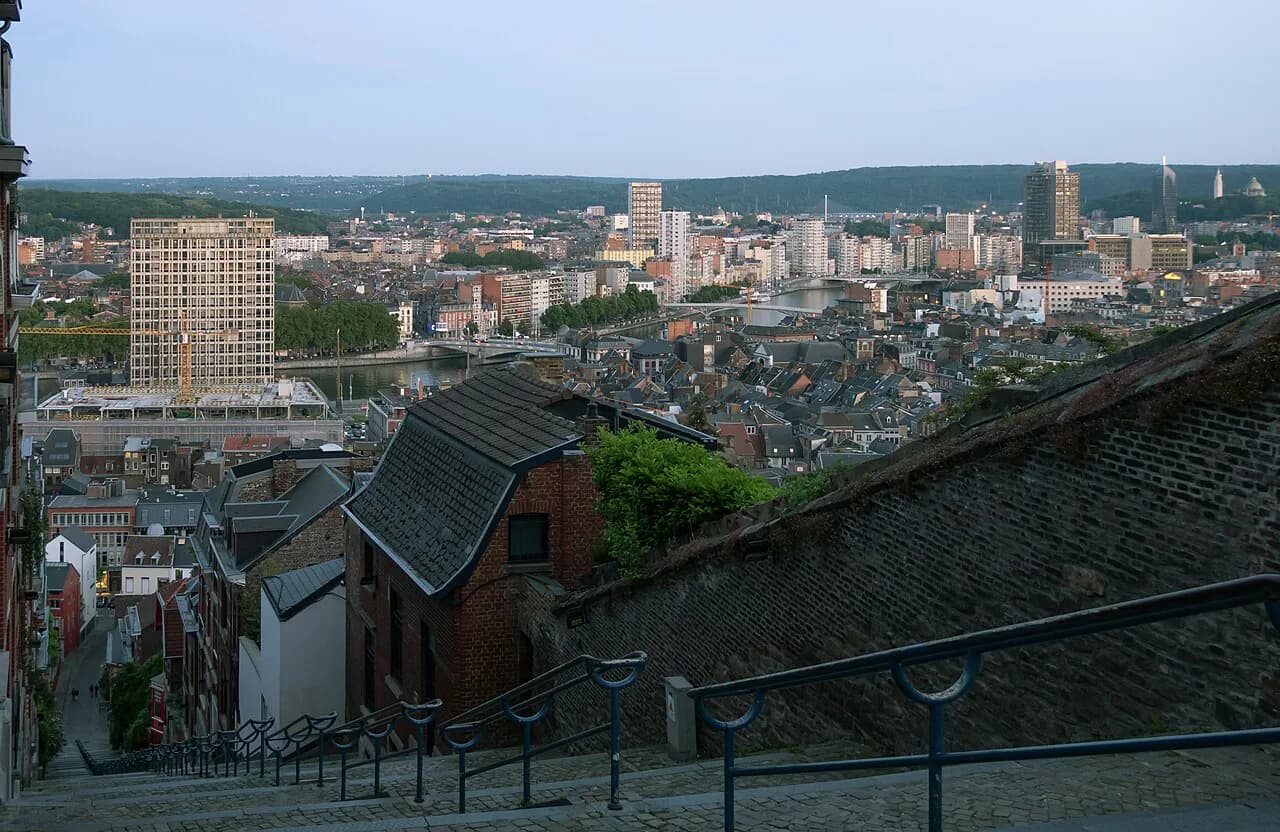 Montagne de Bueren, Liège: the 374-step staircase