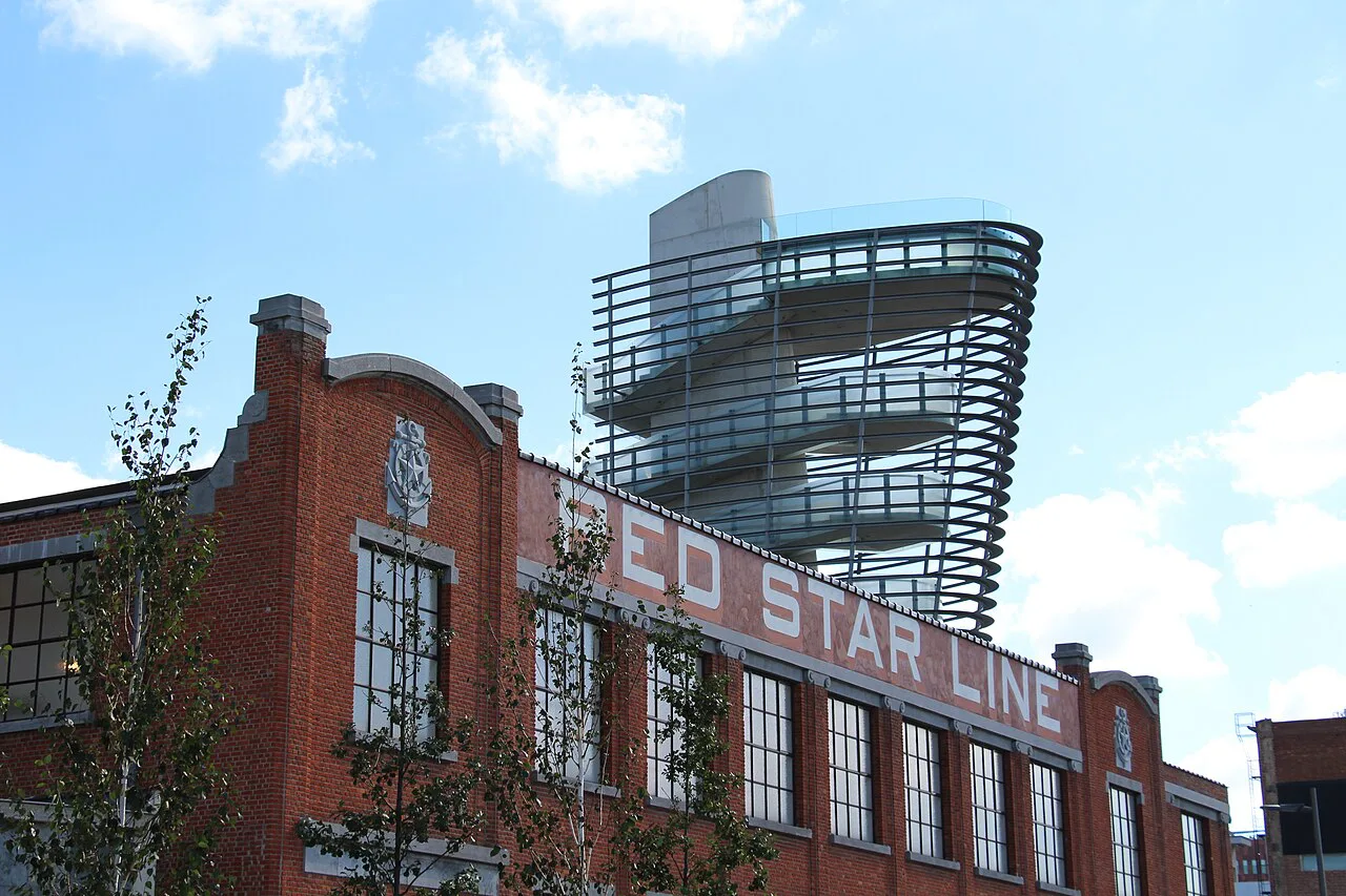 The Red Star Line Museum building and its viewing tower, Antwerp.