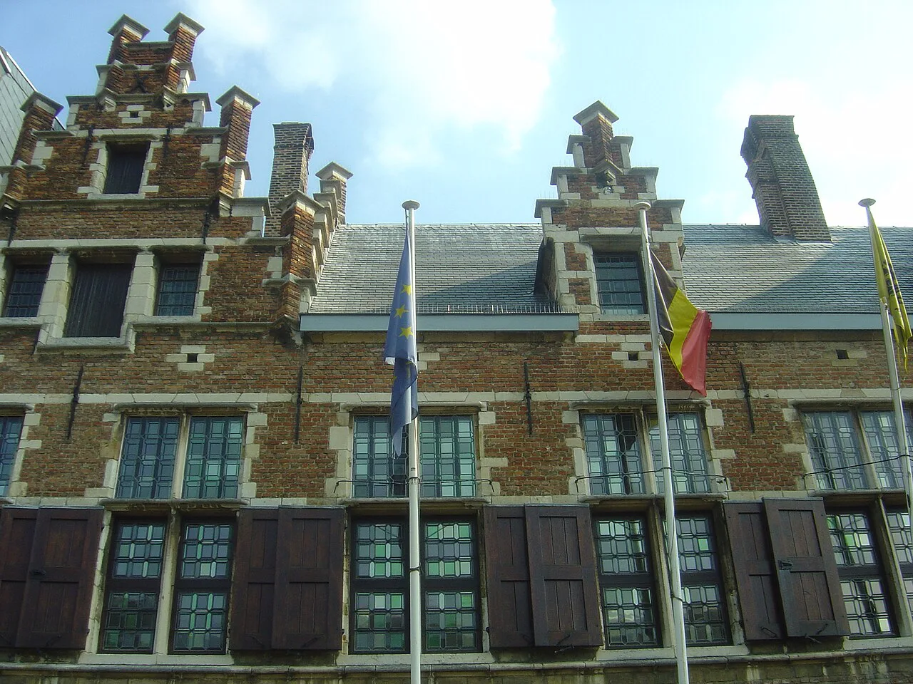 The gabled facade of the Rubens House in Antwerp.