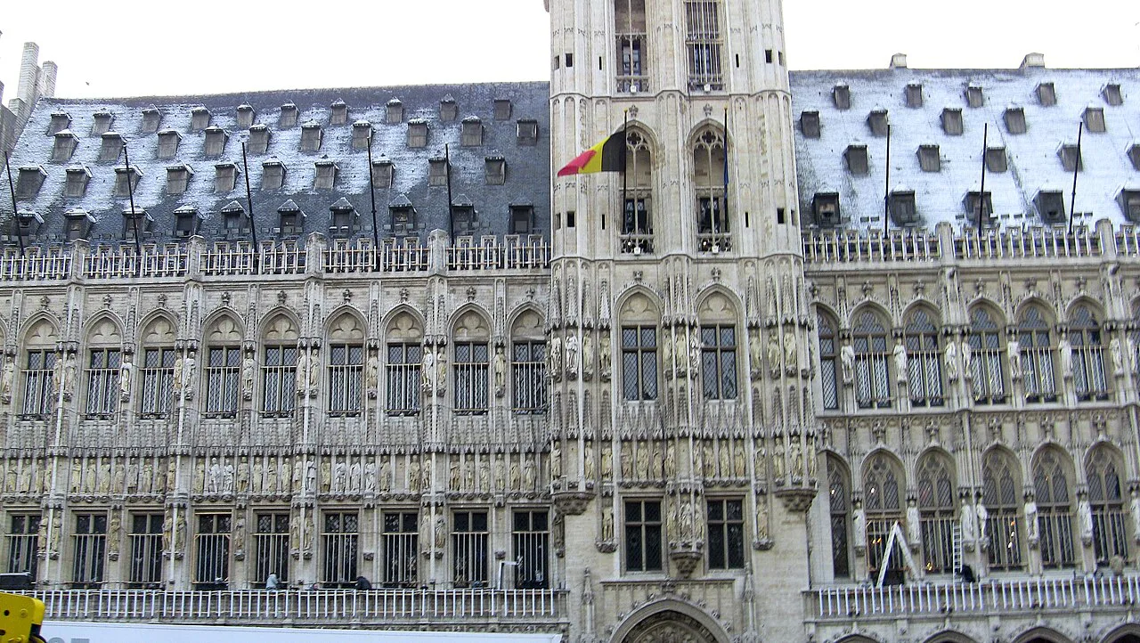 The Town Hall on the Grand-Place, Brussels.