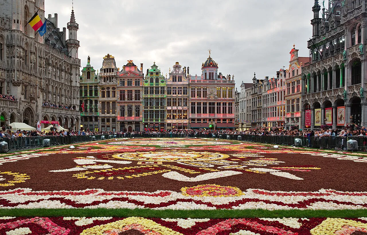 The flower carpet on the Grand-Place, Brussels.