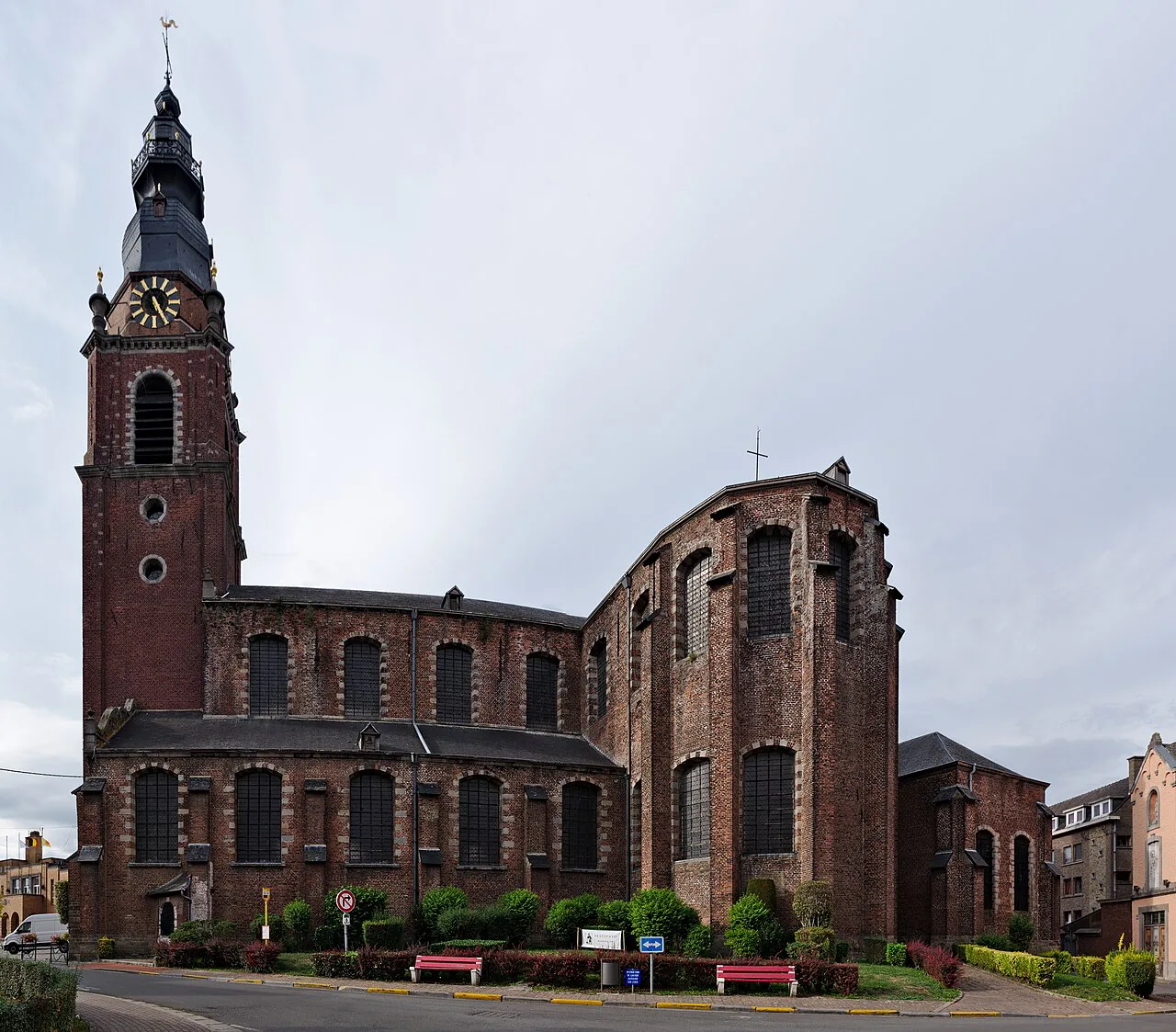 The Collegiate Church of Saint Peter in Leuze-en-Hainaut, near Tourpes.