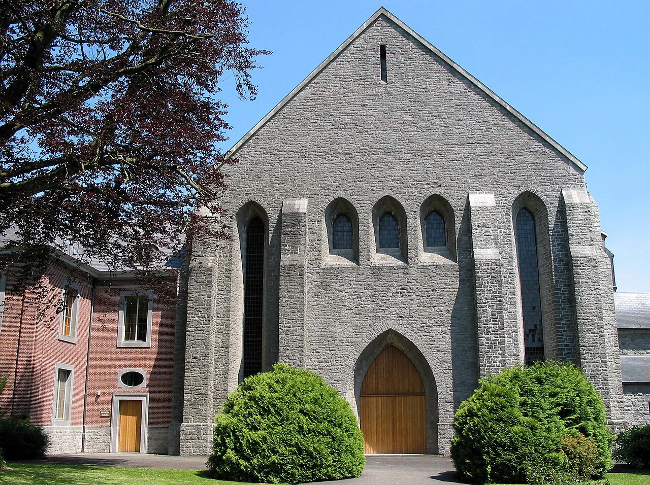 The abbey church of Notre-Dame de Scourmont near Chimay.