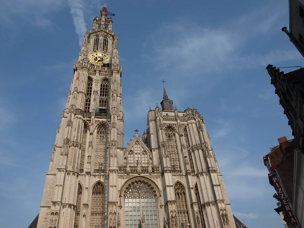 The tower of the Cathedral of Our Lady, Antwerp.