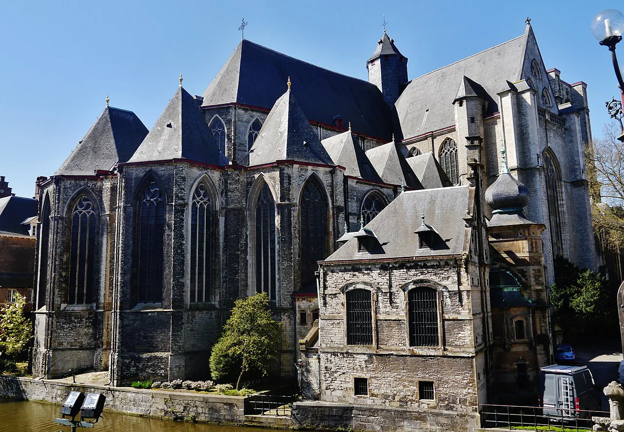 The Gothic choir of St Michael's Church, Ghent.