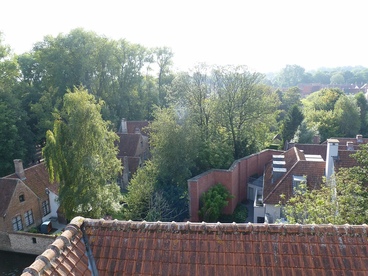 Rooftops of Bruges seen from De Halve Maan Brewery, Bruges.