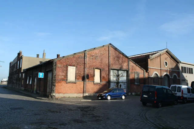 The brick Red Star Line warehouses in Antwerp, now home to the Red Star Line Museum.