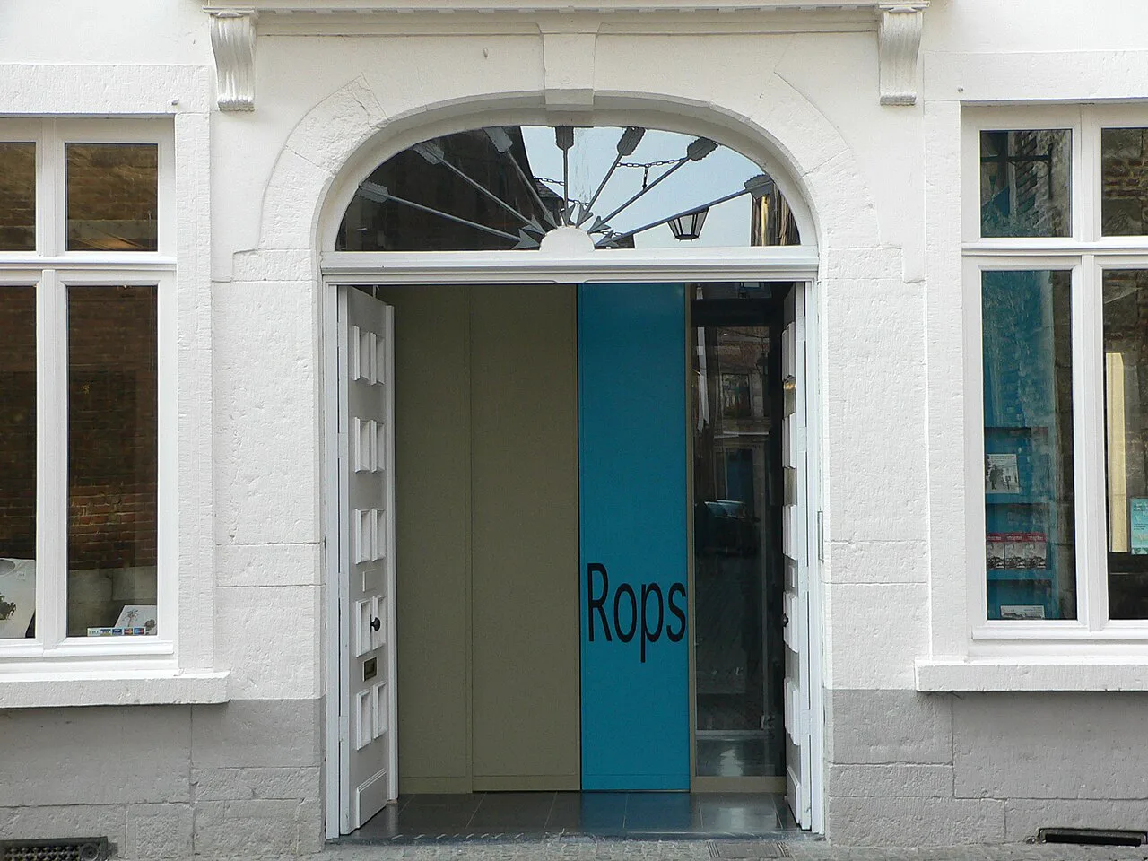The entrance to the Félicien Rops Museum, Namur.