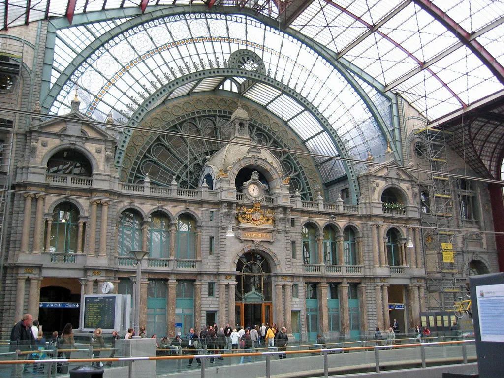 The great hall of Antwerp Central Station.