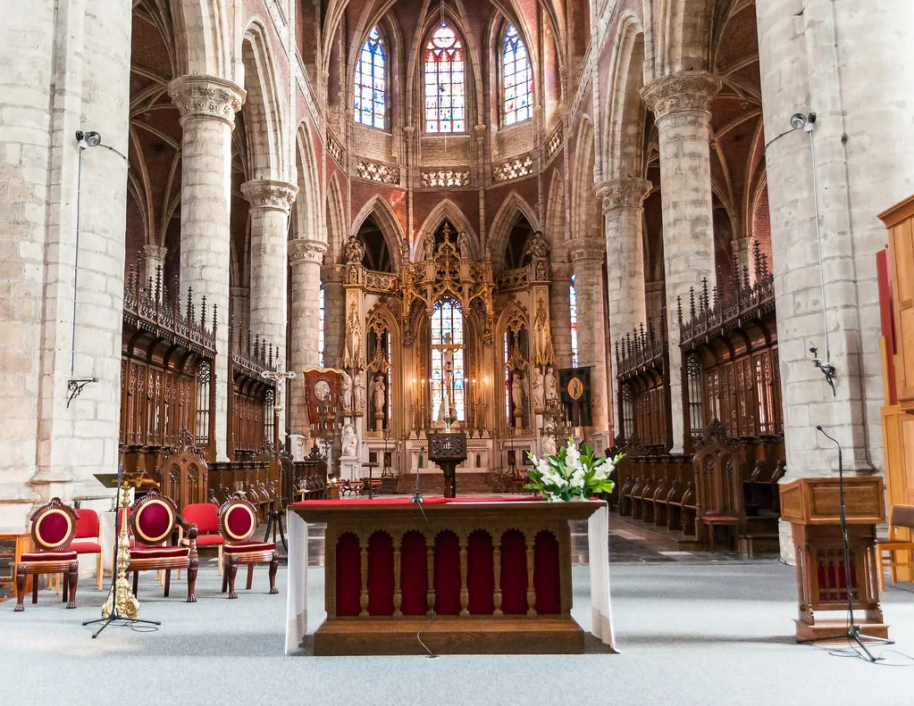 The high altar of St Bavo's Cathedral, Ghent.