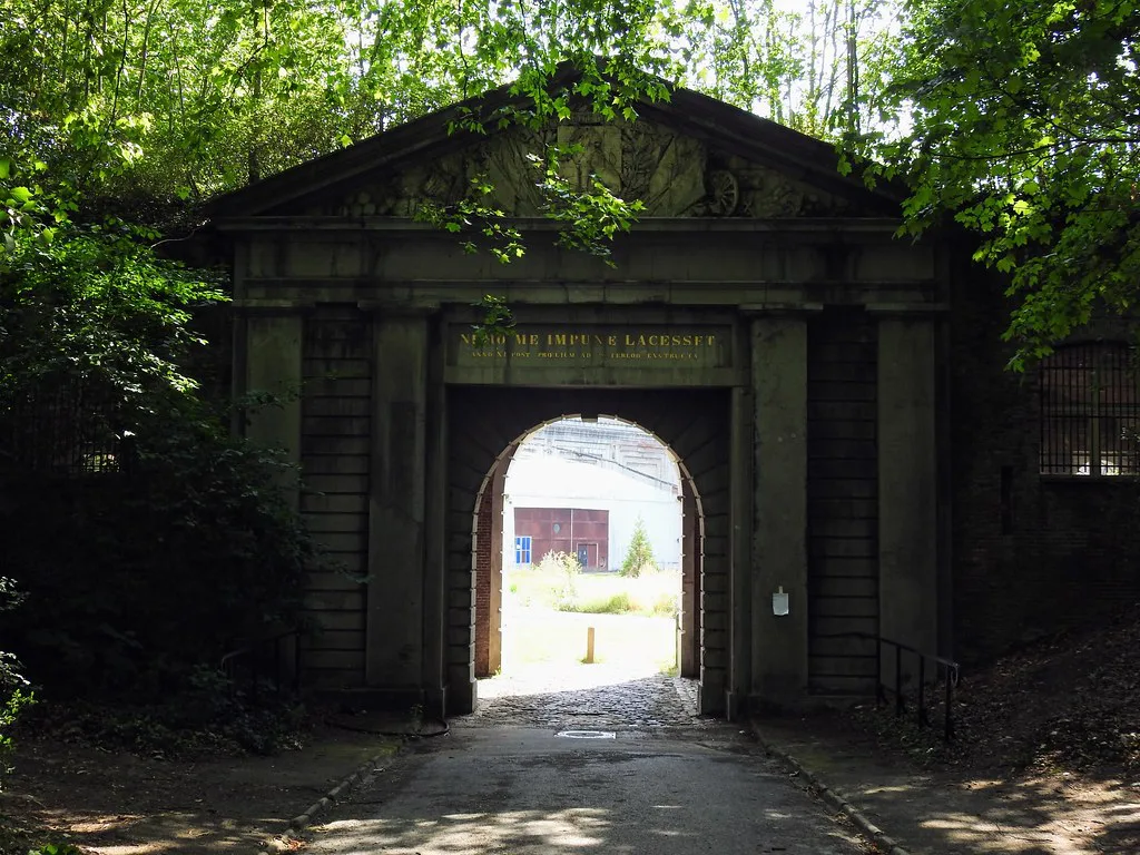 The old Citadel Gate in Citadel Park in Ghent.