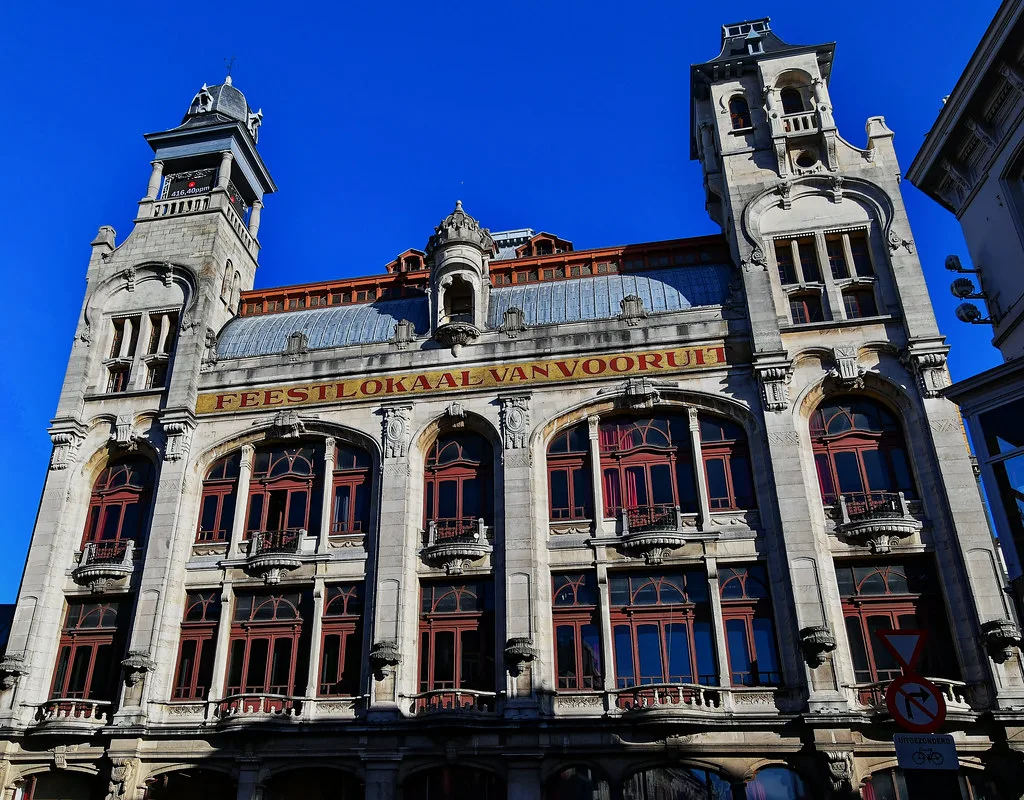 The ornate Vooruit building, Ghent.