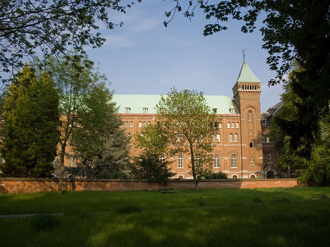 Keizersberg Abbey on its hill above Leuven.