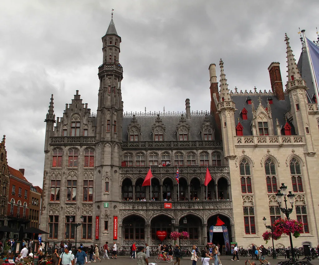 The neo-Gothic Historium building on the Markt in Bruges.