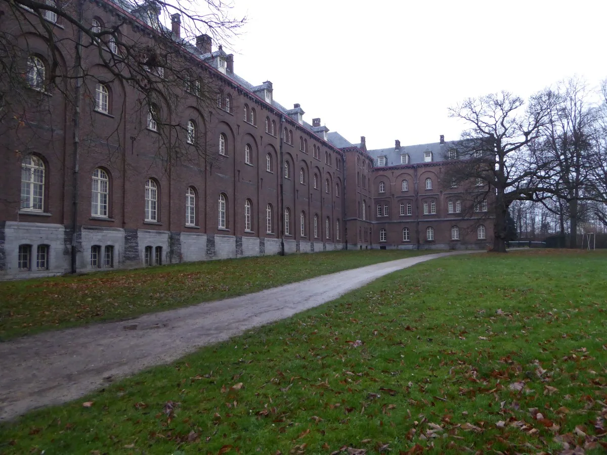 A path beside the abbey buildings at Keizersberg, Leuven.