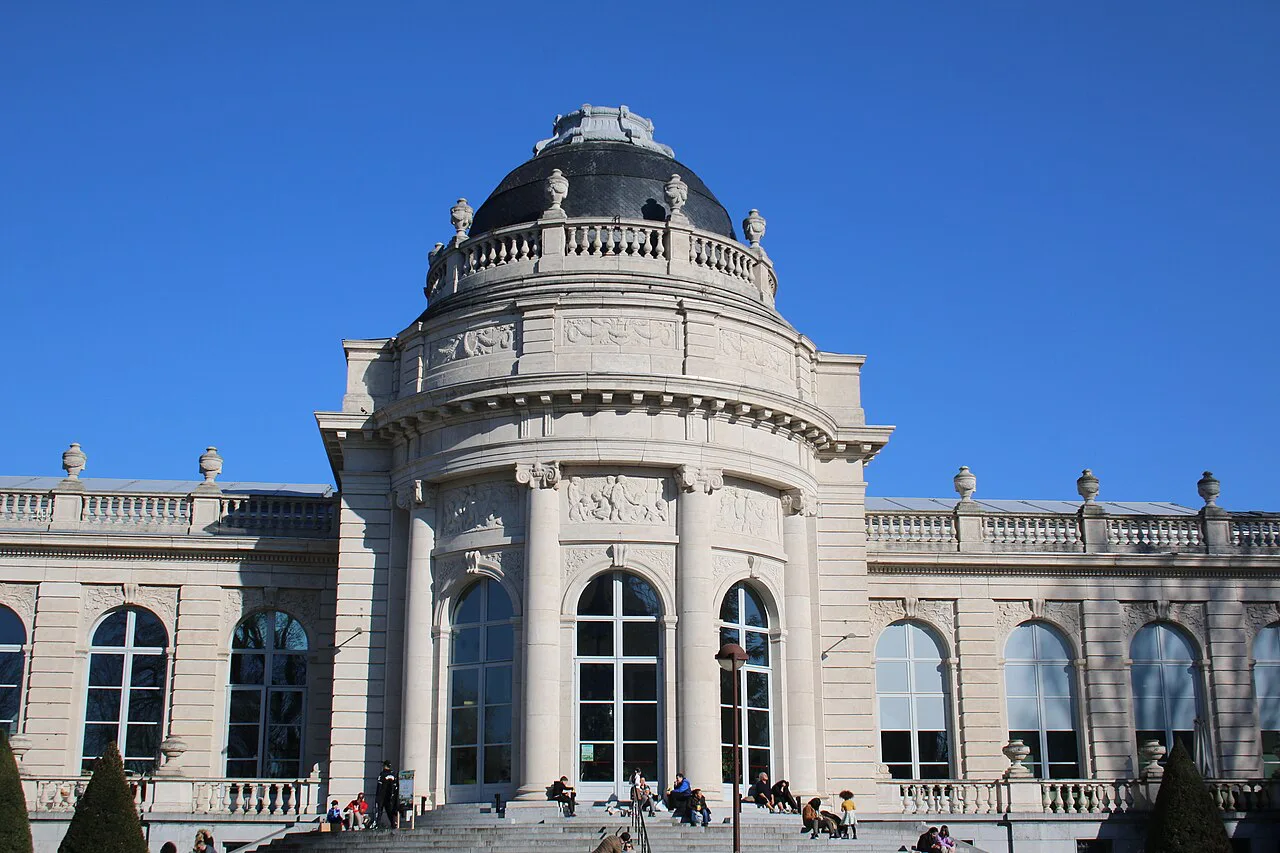 The domed entrance pavilion of La Boverie, Liège.