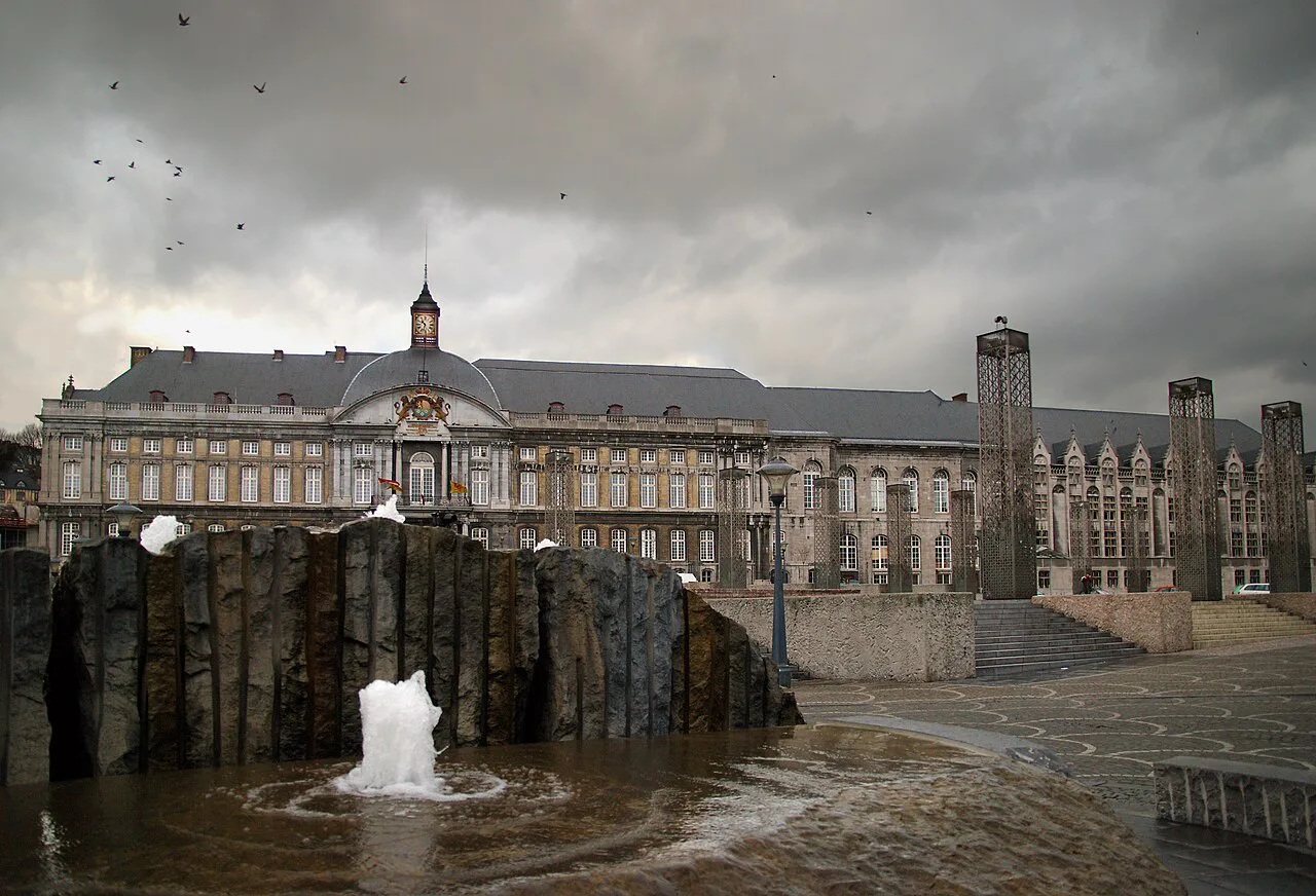 Place Saint-Lambert in central Liège with the Palace of the Prince-Bishops behind.