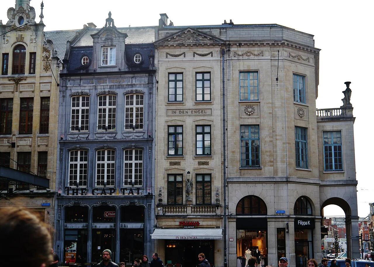 Historic buildings on the Grote Markt, Leuven.