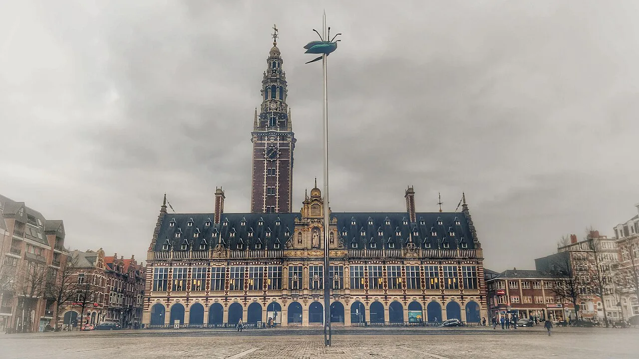 The University Library on Ladeuzeplein, Leuven.