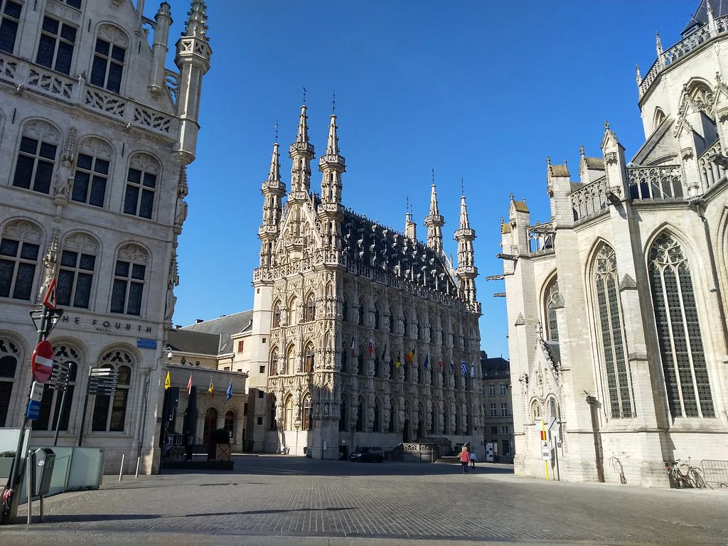 Leuven Town Hall on the Grote Markt.