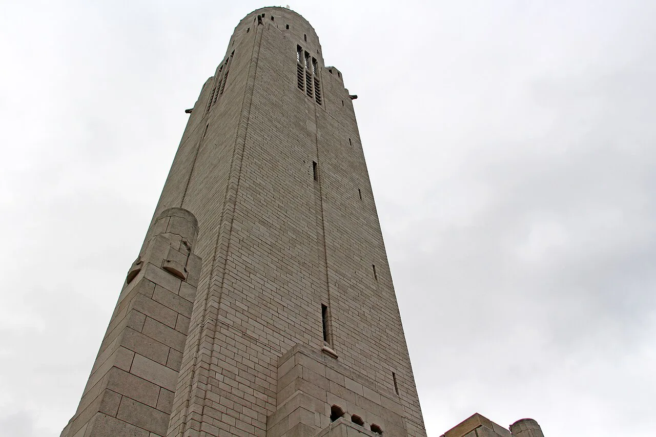 The tower of the Interallied Memorial at Cointe, Liège.
