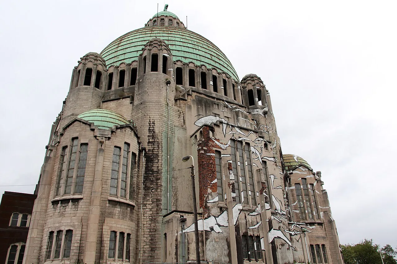 The domed memorial church of the Interallied Memorial at Cointe, Liège.