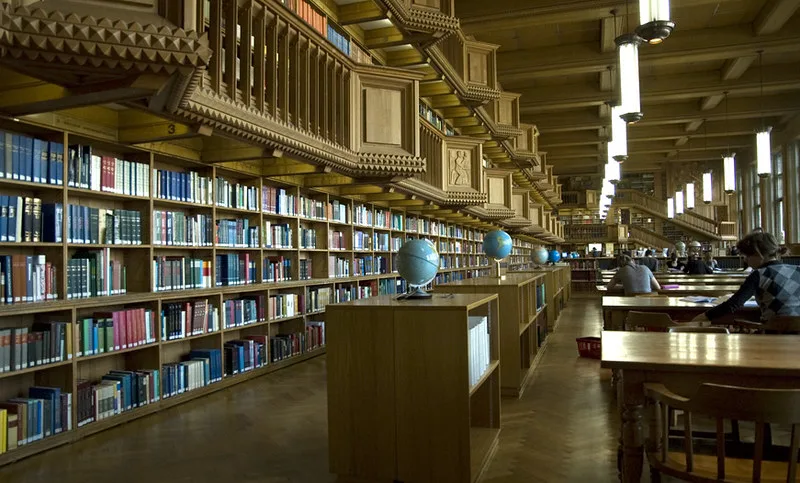 The reading room of the University Library, Leuven.