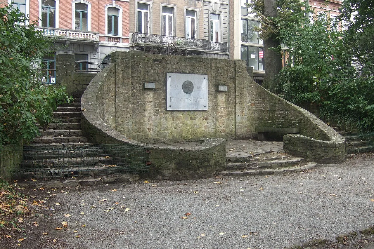 The Félicien Rops monument in Louise-Marie Park, Namur.