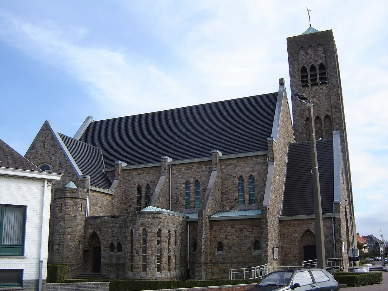The Onze-Lieve-Vrouw Koninginkerk in Mariakerke, Ostend.
