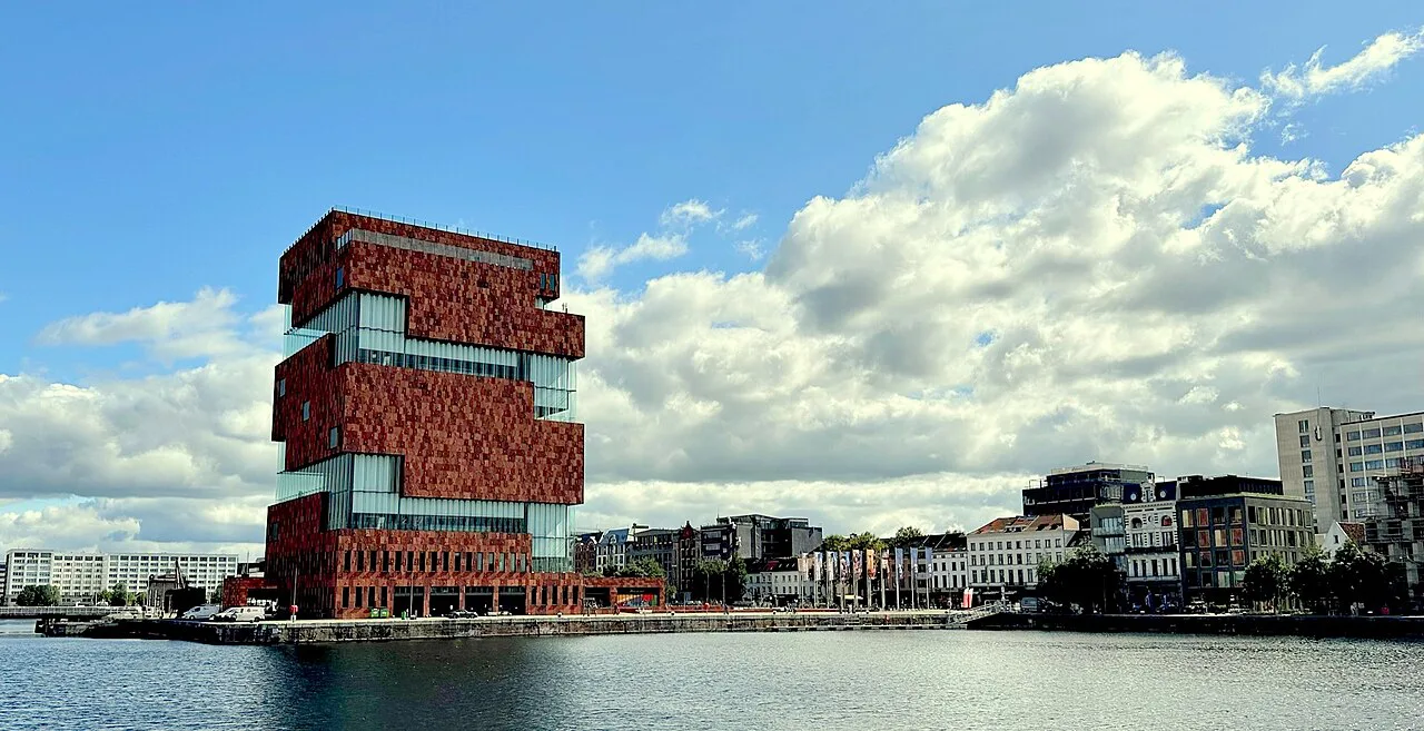 The MAS Museum aan de Stroom on the waterfront, Antwerp.