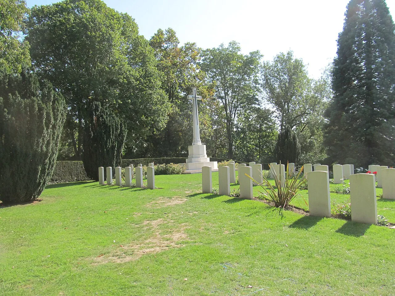 Ramparts Cemetery by the Lille Gate, Ypres.