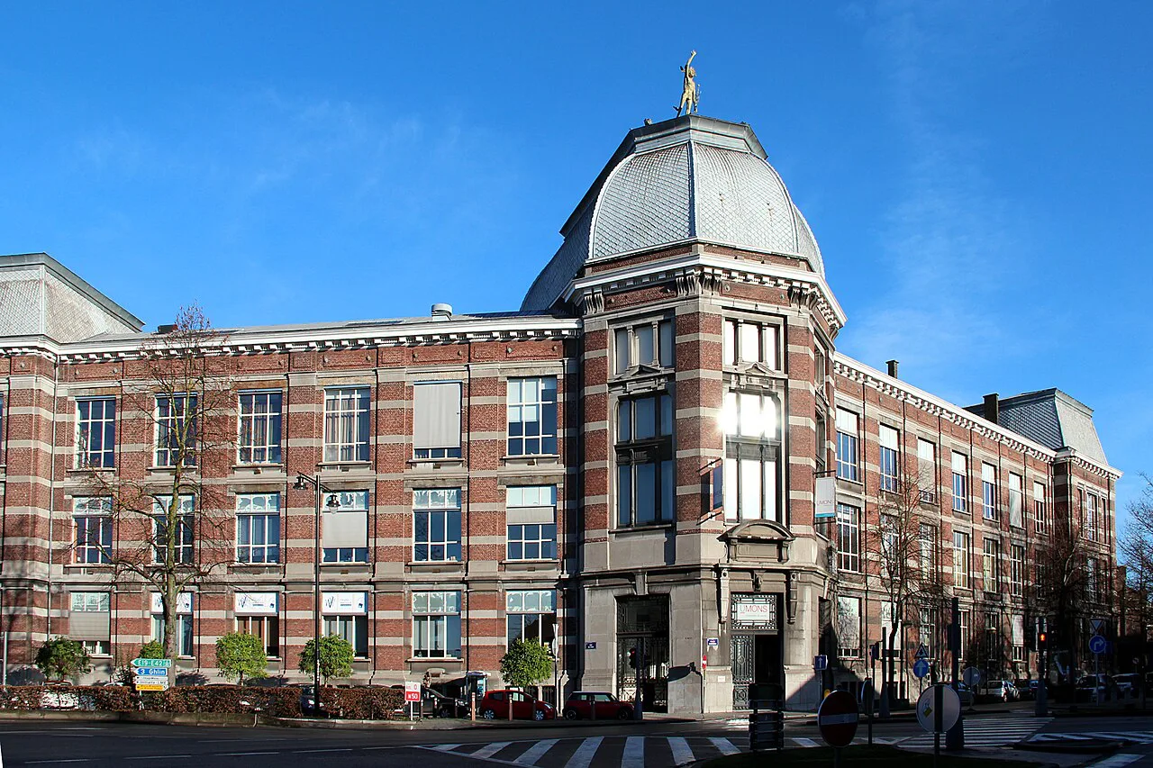 The domed former Warocqué business school building of the University of Mons.