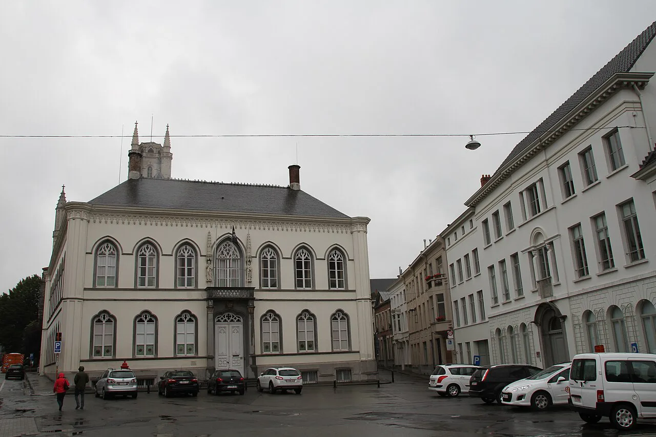 The Bishop's Palace beside St Bavo's Cathedral in central Ghent.
