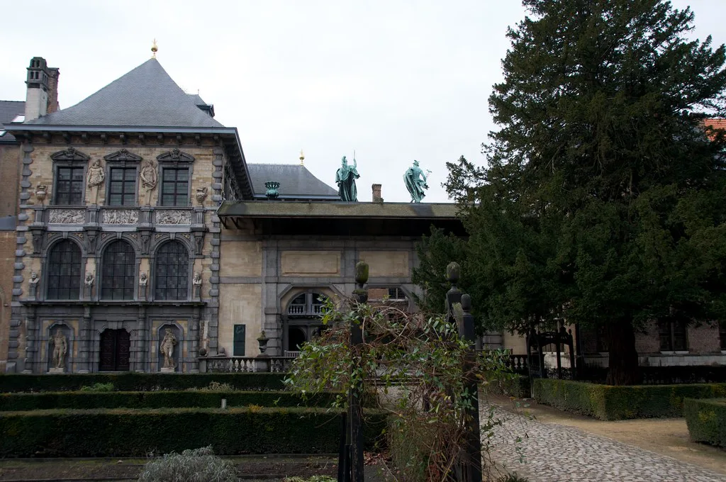 The garden facade of the Rubens House, Antwerp.