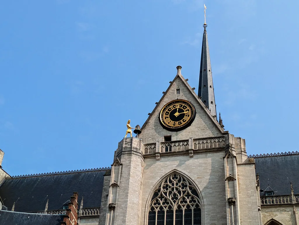 The clock gable of St Peter's Church, Leuven.