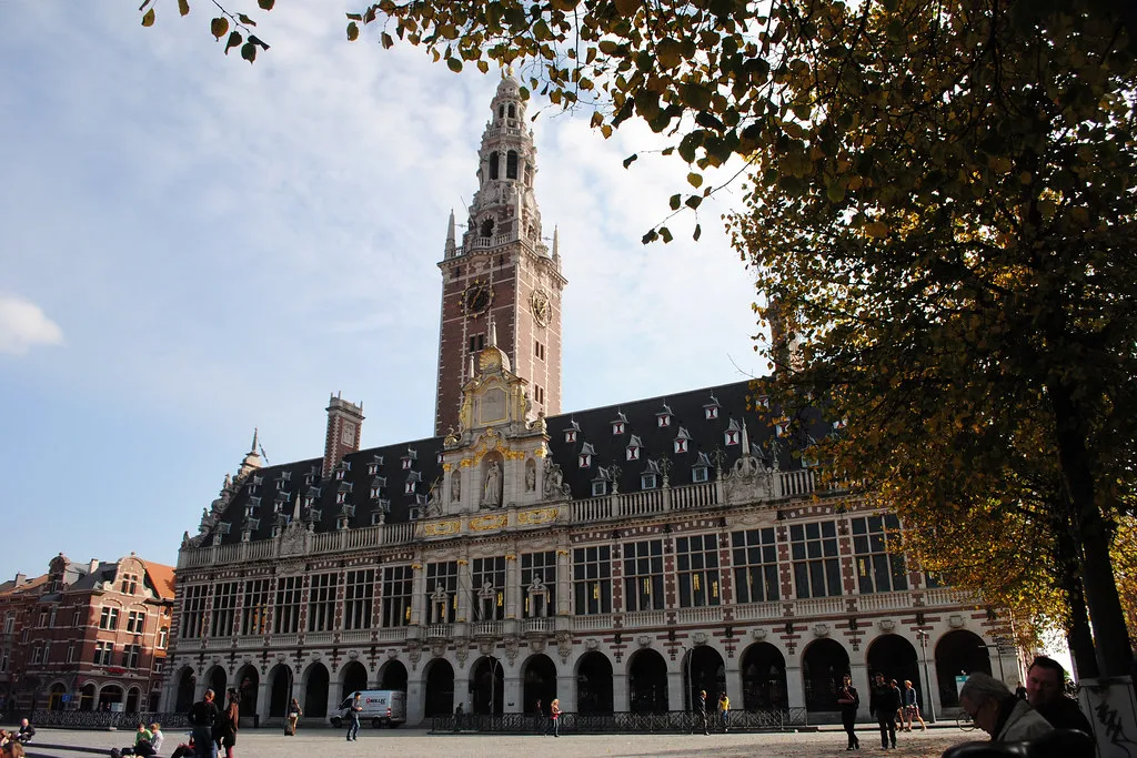 The University Library on Ladeuzeplein, Leuven.