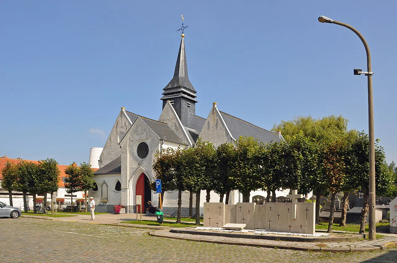 St Anne's Church in Stene, a village district of Ostend.