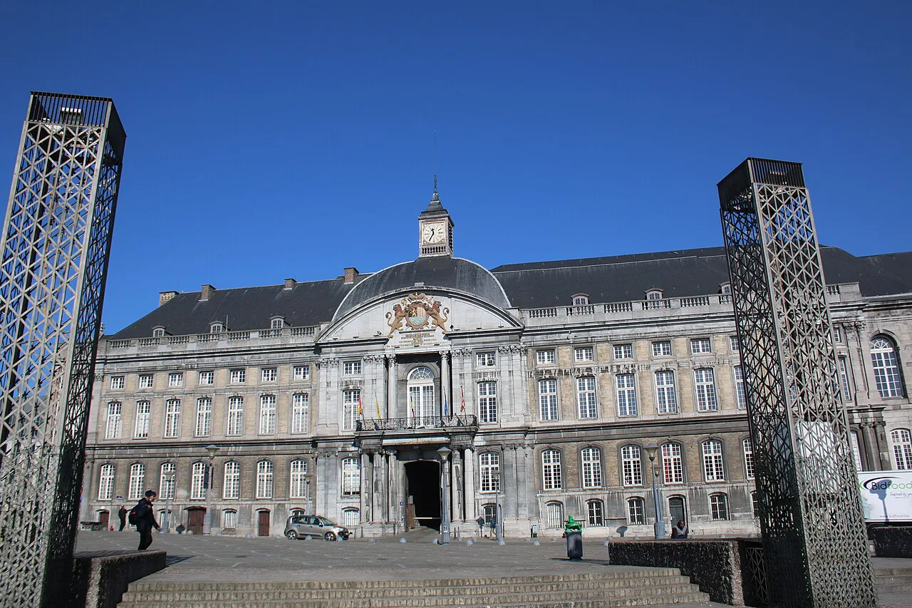 The Palace of the Prince-Bishops seen from Place Saint-Lambert, Liège.