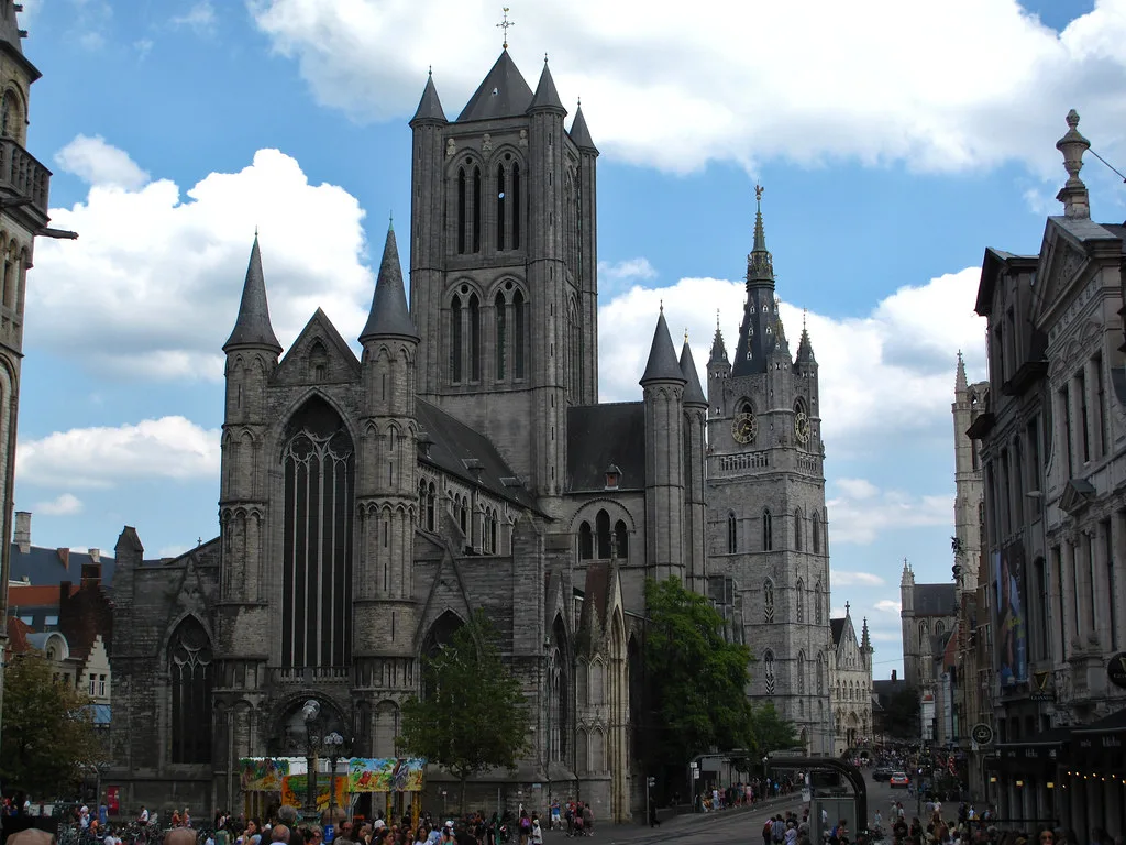 Saint Nicholas' Church in the old town of Ghent.