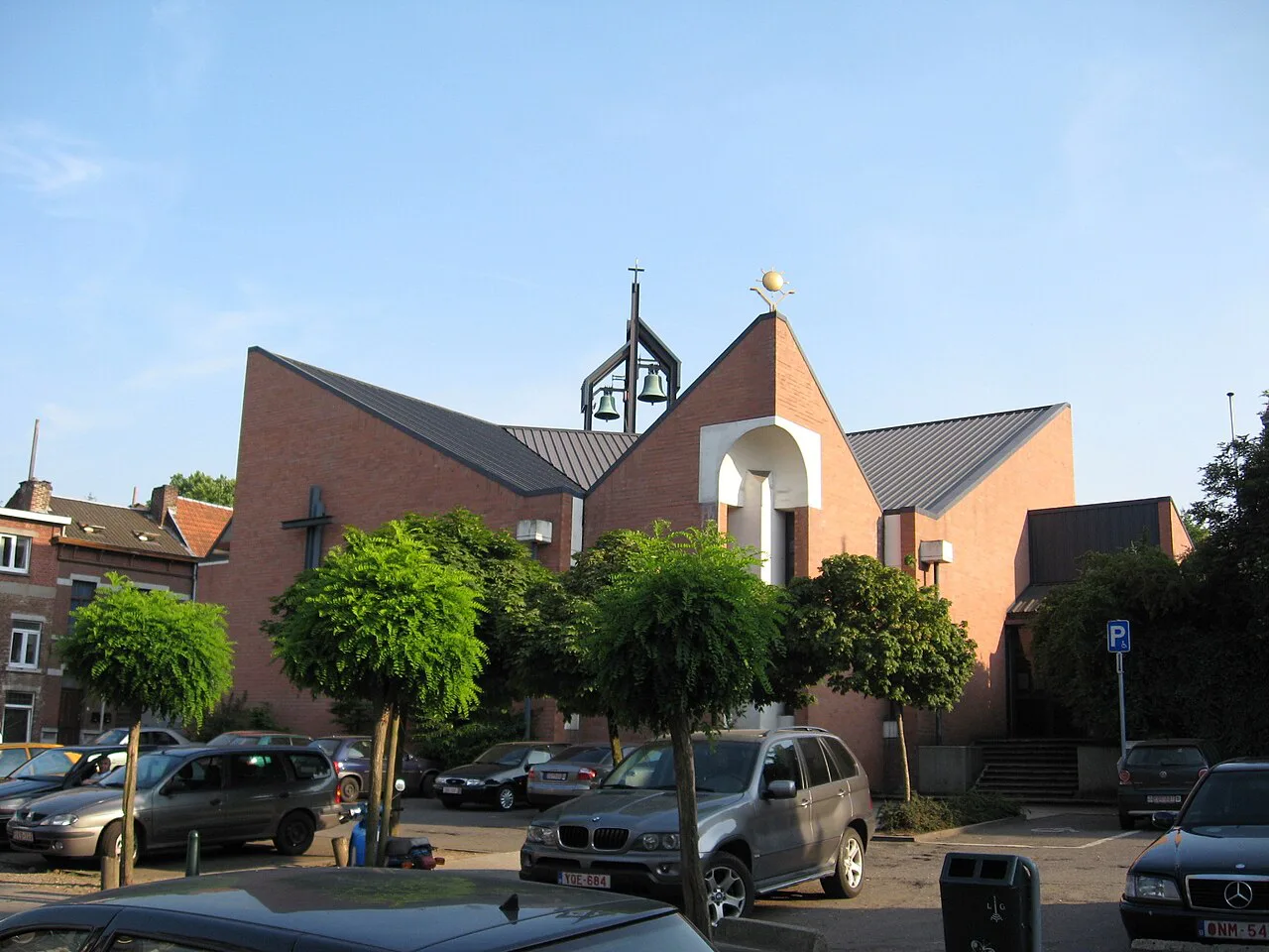 The modern Church of Sainte-Marguerite, Liège.