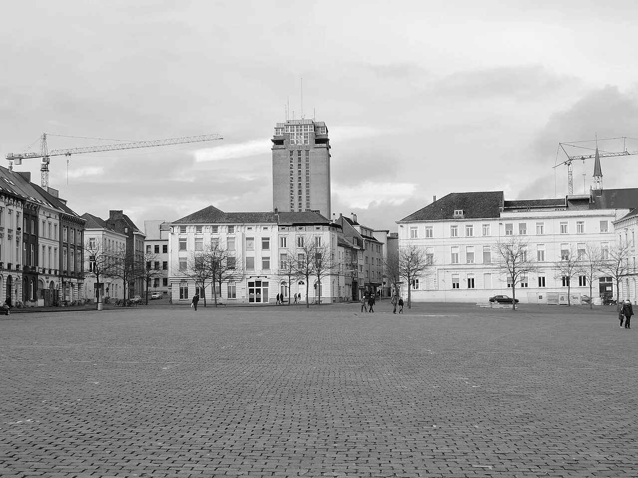The open expanse of Sint-Pietersplein, Ghent.