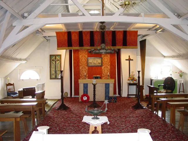 The chapel in the Upper Room of Talbot House, Poperinge.