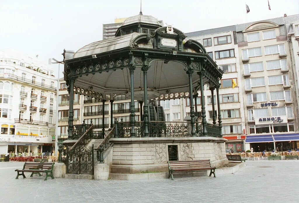 The bandstand on the Wapenplein, Ostend.