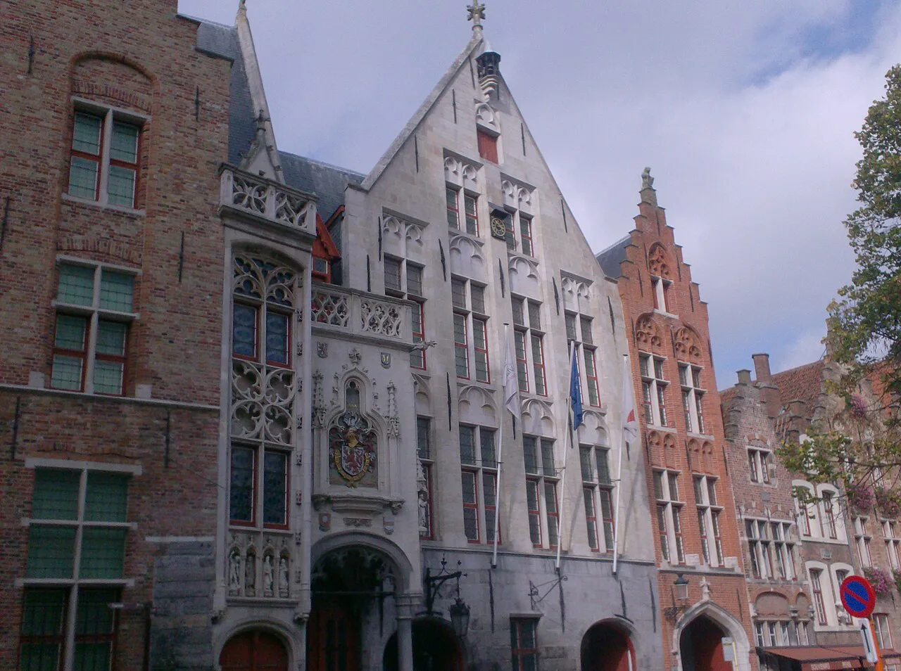 The Gothic Tolhuis, the old toll house, in central Bruges.