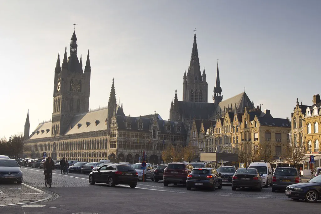 The Cloth Hall and St Martin's Cathedral, Ypres.