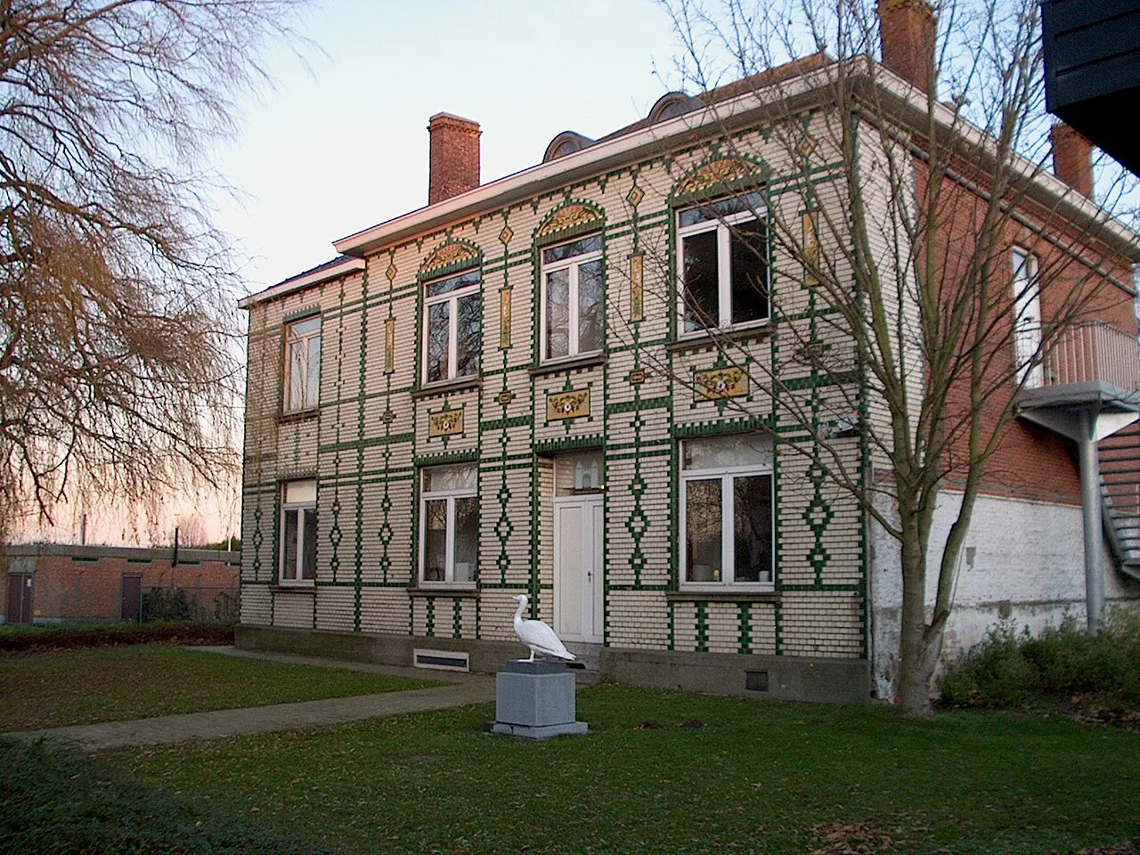 The ornate house known as Het Kasteel in Zandvoorde, Ostend.